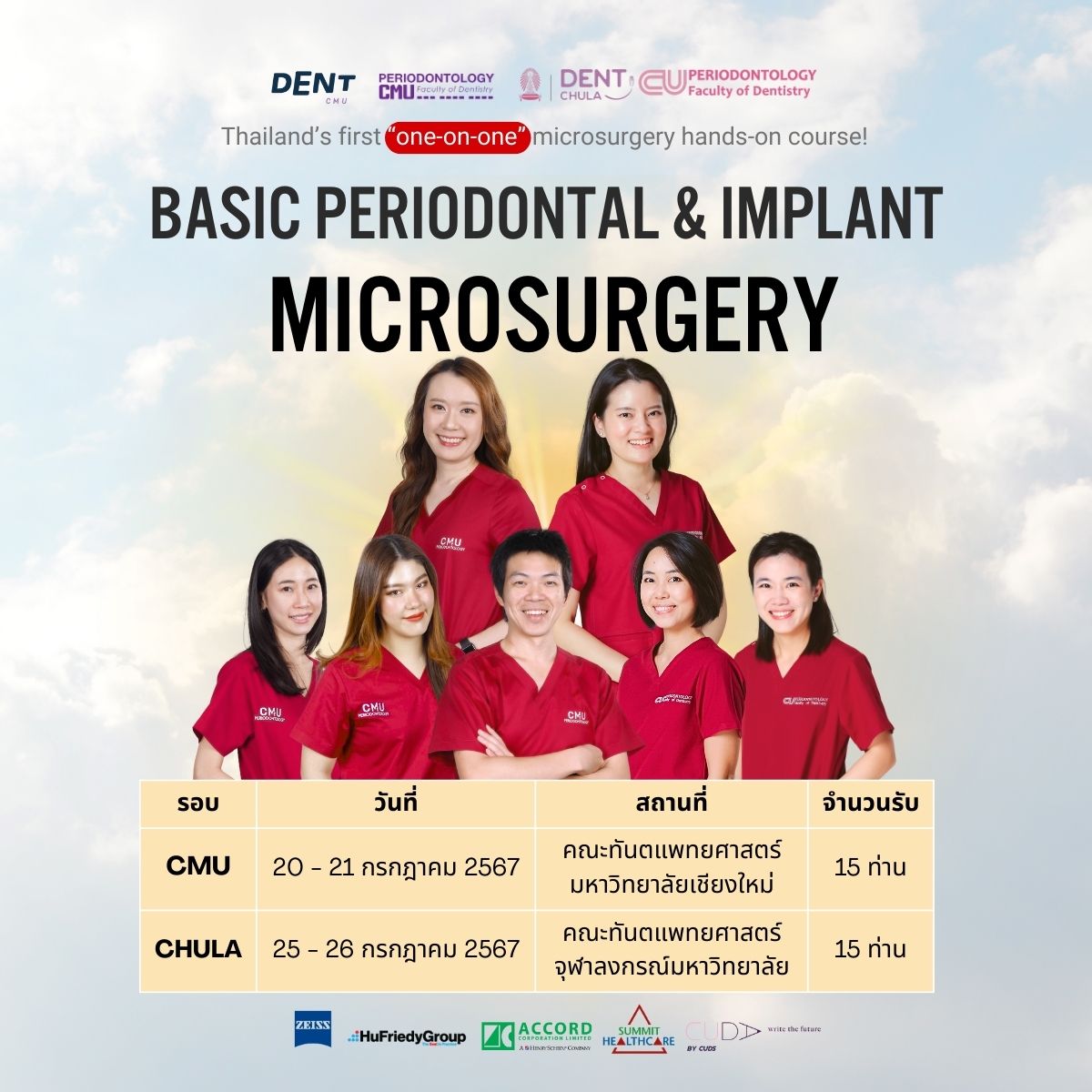 โครงการประชุมวิชาการ เรื่อง “Basic Periodontal and Implant Microsurgery”