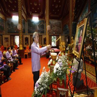 คณะทันตะฯ มช. จัดพิธีทำบุญเพื่ออุทิศเป็นพระราชกุศลถวายสมเด็จย่า เนื่องในโอกาสครบรอบวันสวรรคต