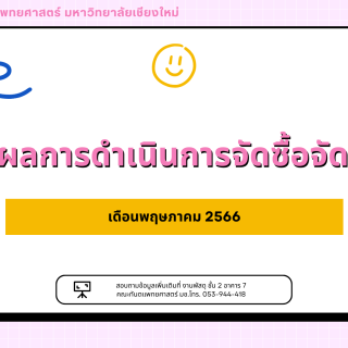 สรุปผลการดำเนินการจัดซื้อจัดจ้าง​ เดือนพฤษภาคม 2566