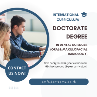 Calling Prospective International Students: Apply for Doctorate Degree in Dental Science (Oral and Maxillofacial Radiology) at Chiang Mai University for the Academic Year 2024!